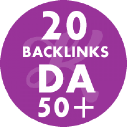 20 Backlinks em site DA50+
