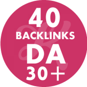 40 Backlinks em site DA30+