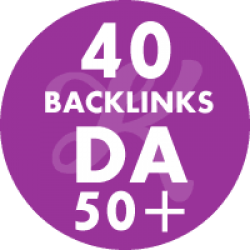 40 Backlinks em site DA50+