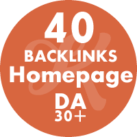 40 Backlinks Homepage DA42+